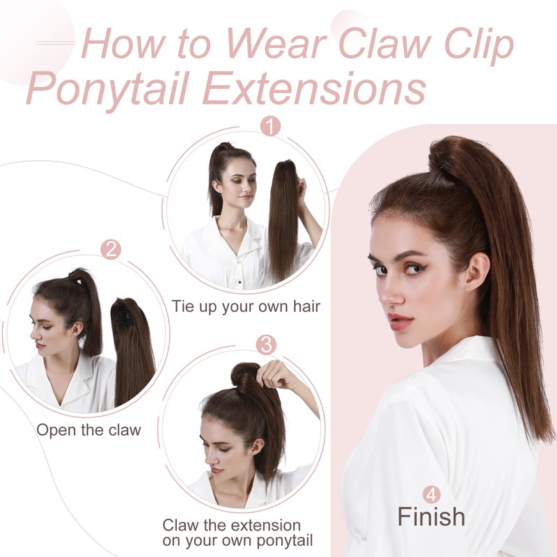 BH Claw Ponytail Extensions Real Hair