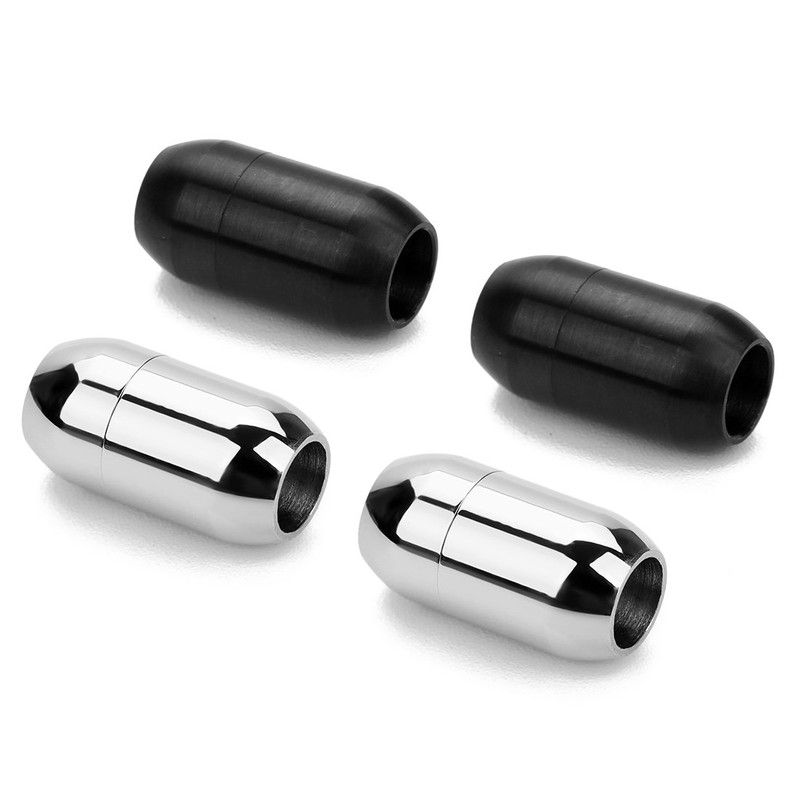 Linsoir Beads - Broche magnético de acero inoxidable con agujero
