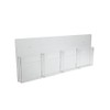 Source One 4 Pocket Wall Mount Trifold Brochure Holder for