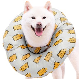 Bidason Elizabeth Color, Dogs, Cats, Fluffy, Soft, Waterproof, Cute, Skin Diseases, Contraception, Postoperative Care, Prevents Scratches, Licking Scratches, Washable, Adjustable, Small, Medium, Large