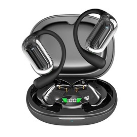 Bone Conduction Sound Collector Earphones, Bone Conduction Sound Collector, Open Earphones, Earphones, No Blocking Ears, Built-in High Sensitivity Microphone, Extension, Audio, Audible, Sound