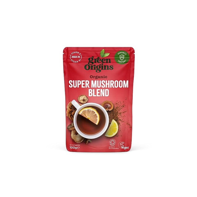 Green Origins Organic Super Mushroom Blend Powder 100g