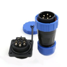 Eonvic Aviation Plug and Socket TY28 Quick Disconnect Waterproof Panel Mount Cable Male and Female (TY28-5Pin)