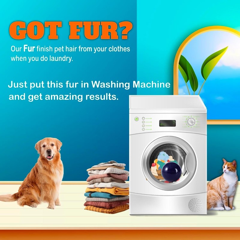 Pet Hair Remover for Laundry – Reusable Laundry Tool for