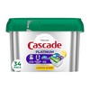 Cascade Platinum Dishwasher Pods, Dishwasher Detergent, Dish Detergent Soap, Lemon,