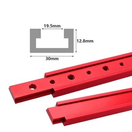 2Pack Woodworking T-Slide, Aluminum Alloy T-Track Slider, T-Slot Slider Bar Miter Track Jig T Screw Fixture Slot for DIY Woodworking(100mm)