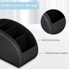 Fintie Remote Control Holder with 5 Compartments, Vegan Leather TV