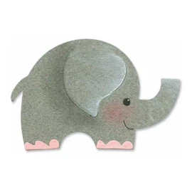 Sizzix Scrapbook Dado Corte Elefantito Figura Elefante Corta Papel