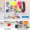 RoseFlower 114 PCS Fishing Lure Set, Includes Hard and Soft