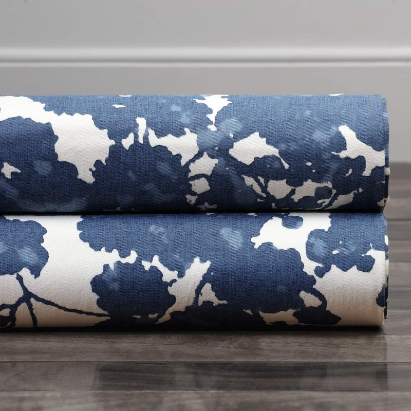 HPD Half Price Drapes PRTW-D48-108 Printed Cotton Twill Curtain (1