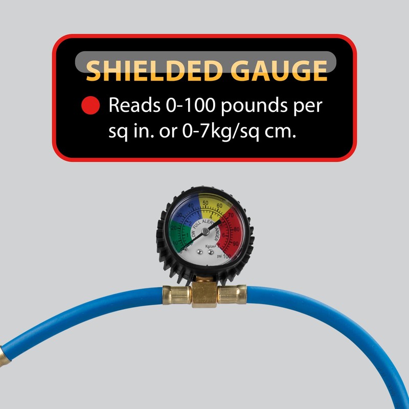 Performance Tool W83139 Self-Sealing R1234YF Refrigerant Can Recharging Hose and