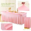 Wish Care Pink Tulle Rectangle Tablecloth - 6 Foot Rectangle
