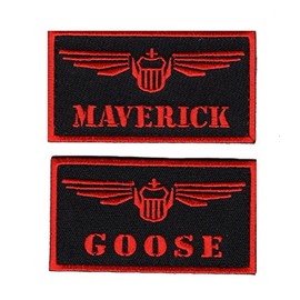 Goose-Pete Mitchell Navy Fighter weapons school Bundle 2pcs Hook Patch by Miltacusa