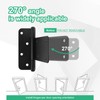 Wmebee 5“ Gate Hinges,260 Lbs Capacity, Matte Black Hinges,6 Pack