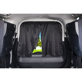 SEIWA Z85 Car Supplies, Curtain, Easy 2-Way Curtain, Large, Center Open Type