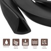 uxcell U Channel Edge Trim, 6.6ft Length Rubber Guard Seal
