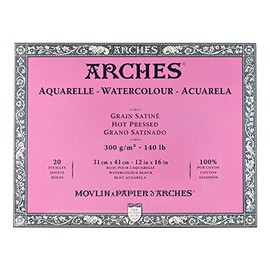 Arches Block 140LB Hot Press 12X16