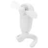 Electric Versatile Small Portable Fan USB Rechargeable Handheld MultiFunctional Cooler(White