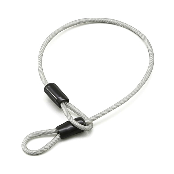Daytona 75633 Motorcycle Wire Lock, 0.18 inch (4.6 mm), Stainless Steel, 19.7 inches (500 mm), Helmet Lock Cable