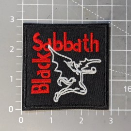 Unbranded Black Sabbath Patch Heavy Metal Rock Band Ozzy Demon Embroidered Iron On 3x3”