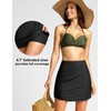 Viodia Women's 17" Long Swim Skirt High Waisted Modest Swimsuits