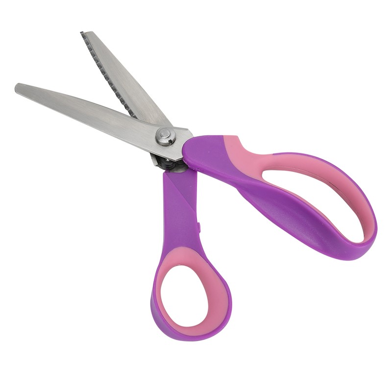 Wavy Serrated Scissor Colour Handle DIY Hand Made Cloth Paper