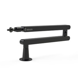 BEACN Mic Stand - Studio-Quality Low Profile Adjustable Microphone Arm with 360° Rotation, Cable Management, Easy Clamp, Universal Fit For Streaming, Podcasting, Gaming (Dark)