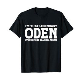 Oden Surname Funny Team Family Last Name Oden T-Shirt