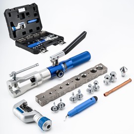 Hydraulic Swaging and Flaring Tools Kit for 3/16" to 7/8" inch Soft HVAC Copper Tube,Not for Brakeline Fuel Transmission Automotive Brake Line