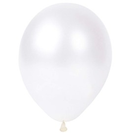 100pcs 10'' Pearlised Latex Balloons Wedding Party Christmas Baby Shower Decorations Xmas, Latex-white