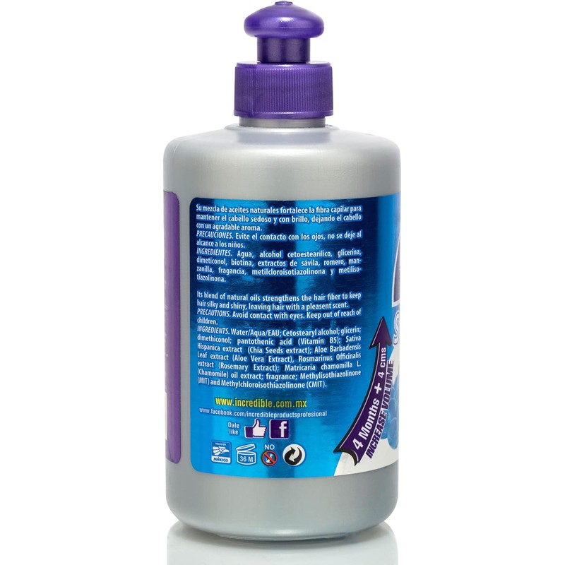 Crema para Peinar con Biotina y Queratina para Cabello Liso