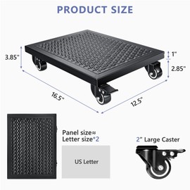 KEDSUM Furniture Dolly 4 Wheels, Furniture Movers 4 Wheels, 2000lbs Capacity Heavy Duty Dolly, Splicing Size 16 in. x 25 in.