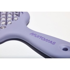 Muitomas, Haarbürste, Bürste für feines Haar mit flexiblen Borsten und ergonomischem Griff, Entwirrungsbürste für glattes und lockiges Haar, Lila