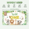 Wild One Backdrop Lion Giraffe ZebraElephant Boy Girl Party Decorations