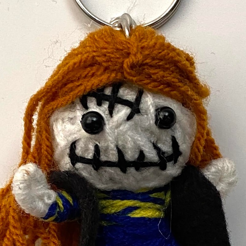Voodoo String Doll Keychain, Design T74