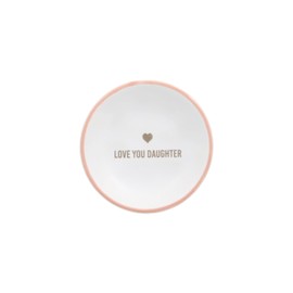 Pavilion - Love You Daughter - 2.5" Mini Jewelry Dish Keepsake Catchall Desk Tray from Mom Dad Parents