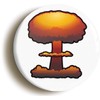 Ozorath NUCLEAR BOMB BADGE BUTTON PIN (Size is 1inch/25mm diameter)
