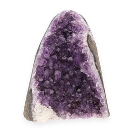 Amethyst Druze with Stand | Colour-Intense Crystals Gemstone Healing Stone Decoration | 500-800 g, Gemstone, Amethyst