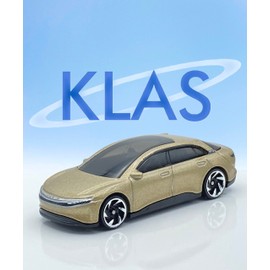 Hot Wheels Lucid Air (Gold) 1/5 Factory Fresh 2023-97/250 (Short Card) - COMES IN A KLAS CAR KEEPER PROTECTIVE COLLECTORS CASE - HKJ29