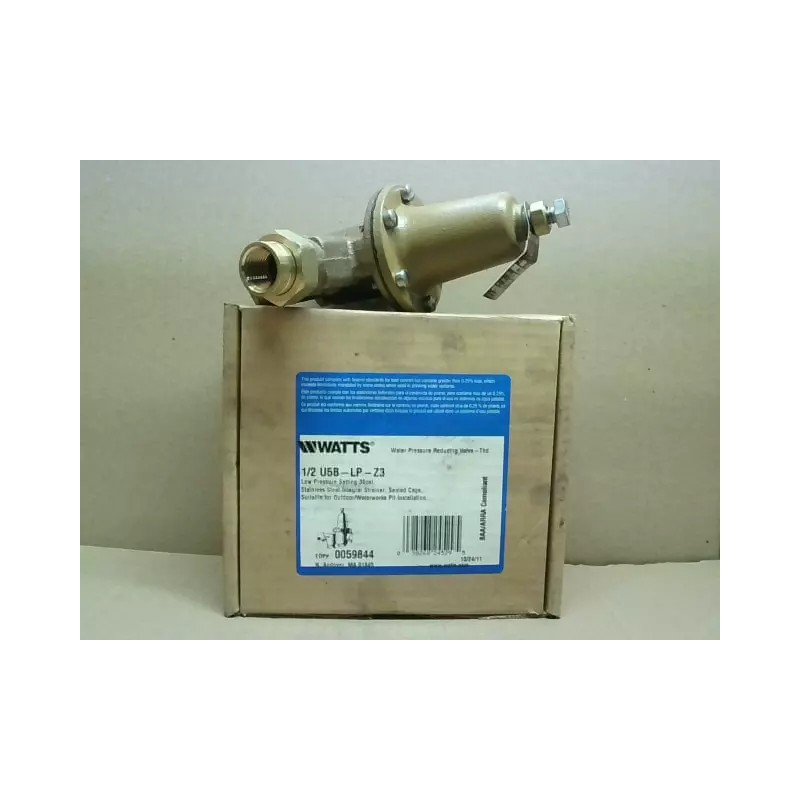 Watts LP U5B-LP- Z3 1/2" Pressure Reducing Valve 1/2 In.