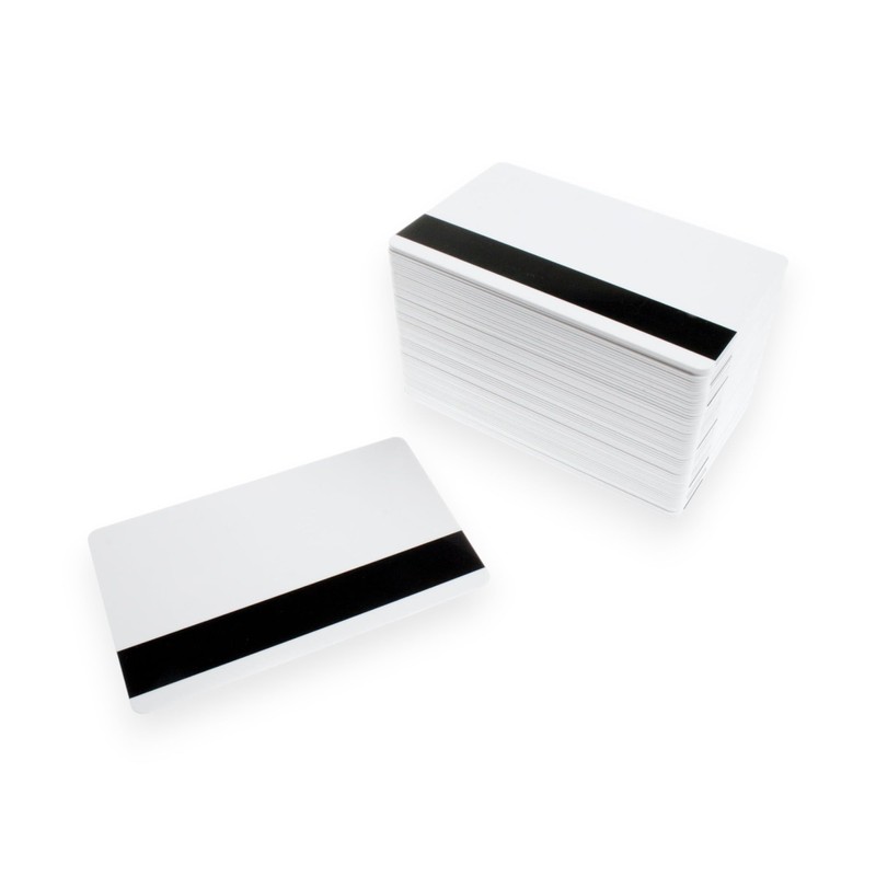 Blank Plastic HiCo Cards 2750oe Unencoded White Hi-Co Cards 100
