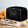 Uskorhein Black Vivid Cat Print 4 & 2 Slice Toaster