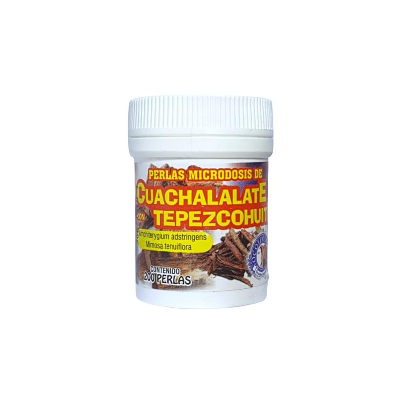OCOTZOTL Perlas dulces recubiertas de EXTRACTO DE CUACHALALATE y TEPEZCOHUITE,