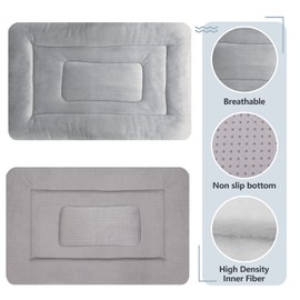 Large Dog Bed 42 inch Crate Bed Pad Mat Soft Washable Pet Beds Non Slip Mattress Kennel Pads