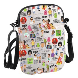 Bob's TV Show Inspired Gift Bob Family Crossbody Bag Cartoon TV Show Gift for Fan (Bob’s B CA CB)