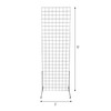 SSWBasics 2' x 6' Grid Wall Standing Fixture - Black