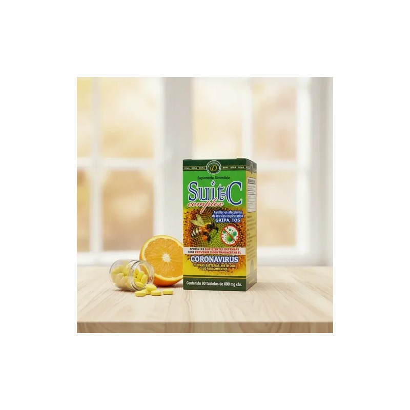 Suit C Complex Dina 200 Tabletas 500 Mg Vitamina C