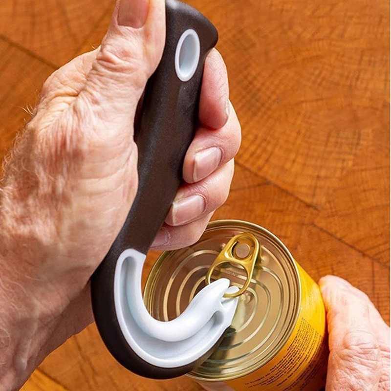 2 Ring Pull Can Opener Tin Opener for Arthritis Hands