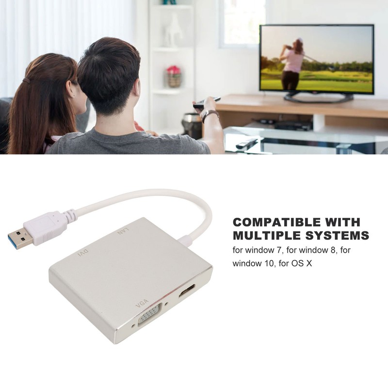 USB 3.0 Video Adapter 4 in 1 USB to HD