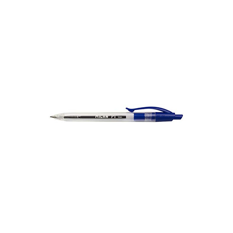 MILAN Blister Pack of 3 Ballpoint Pens P1 Blue BWM10445